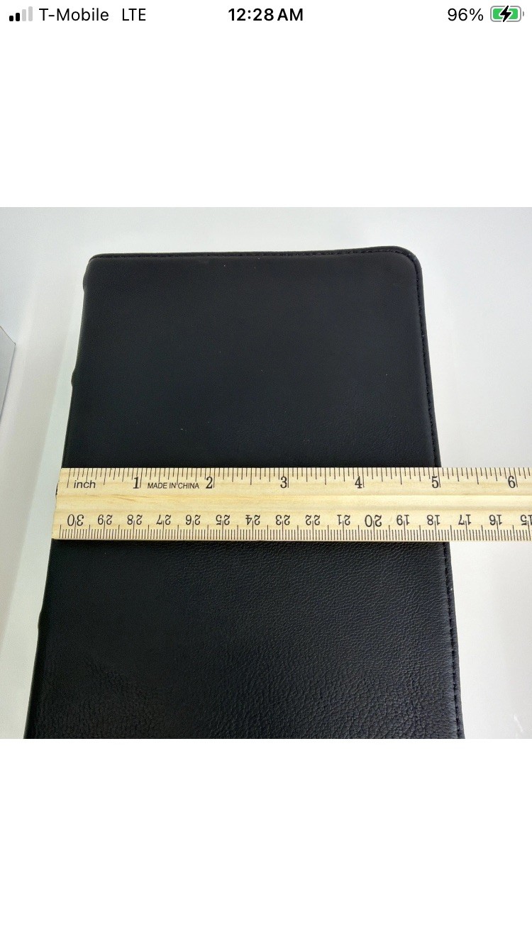 NIV, Giant Print Compact Bible, Giant Print, Premium Leather, Black – Excellent