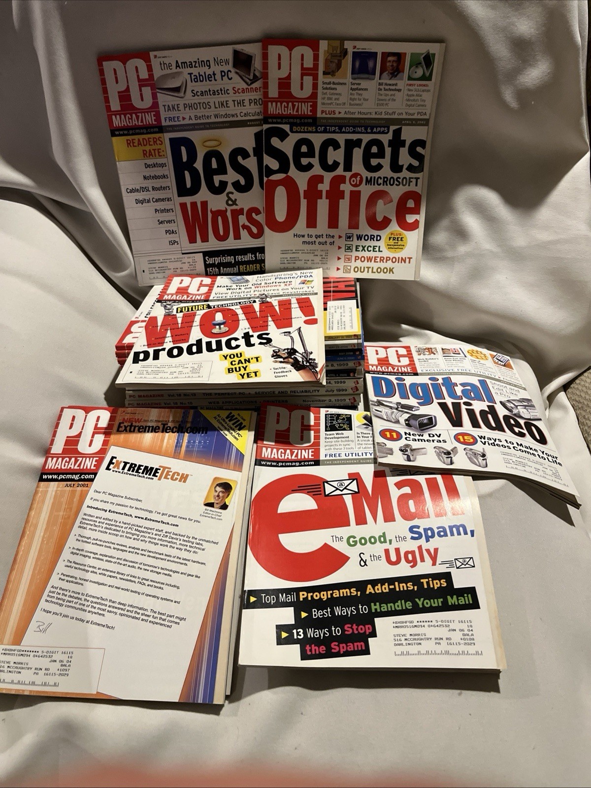 PC Magazine Lot of 48 Computer Magazine Multi Years 1999-2001