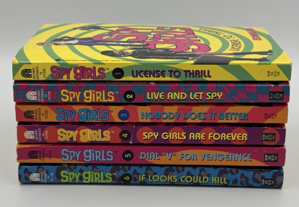 Spy Girls Elizabeth Cage COMPLETE 6 Book Set Full Series Y2K 1998 1999 RARE