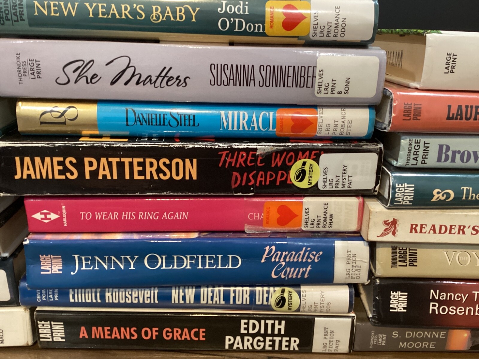 Large Print – Various Authors – You Choose – List M – Z (Last Name)