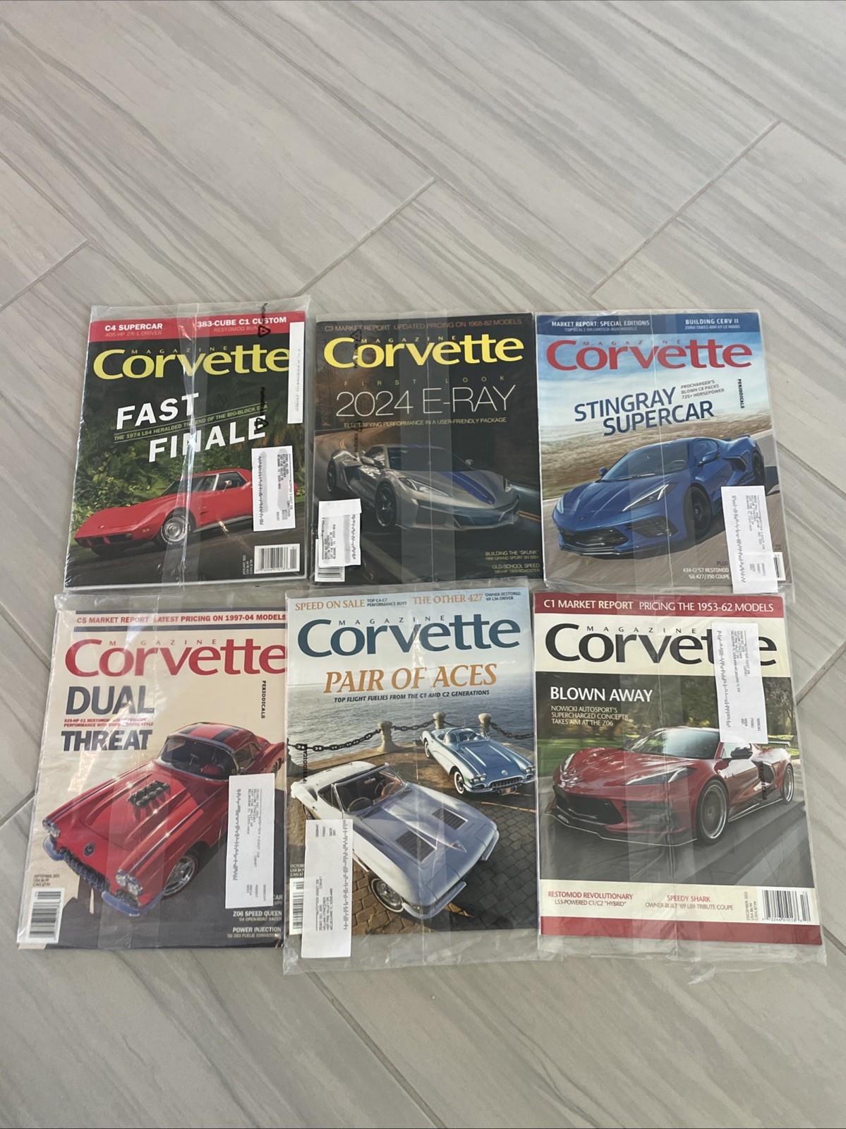 Corvette Magazine LOT of 7 2023 JANUARY JUNE JULY SEPT. OCT. DEC. +