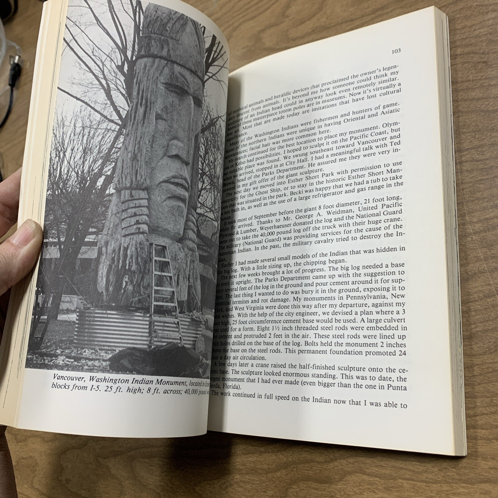 Indian Giver Signed by Peter Wolf Toth Native American Wood Sculptures 1983 Book