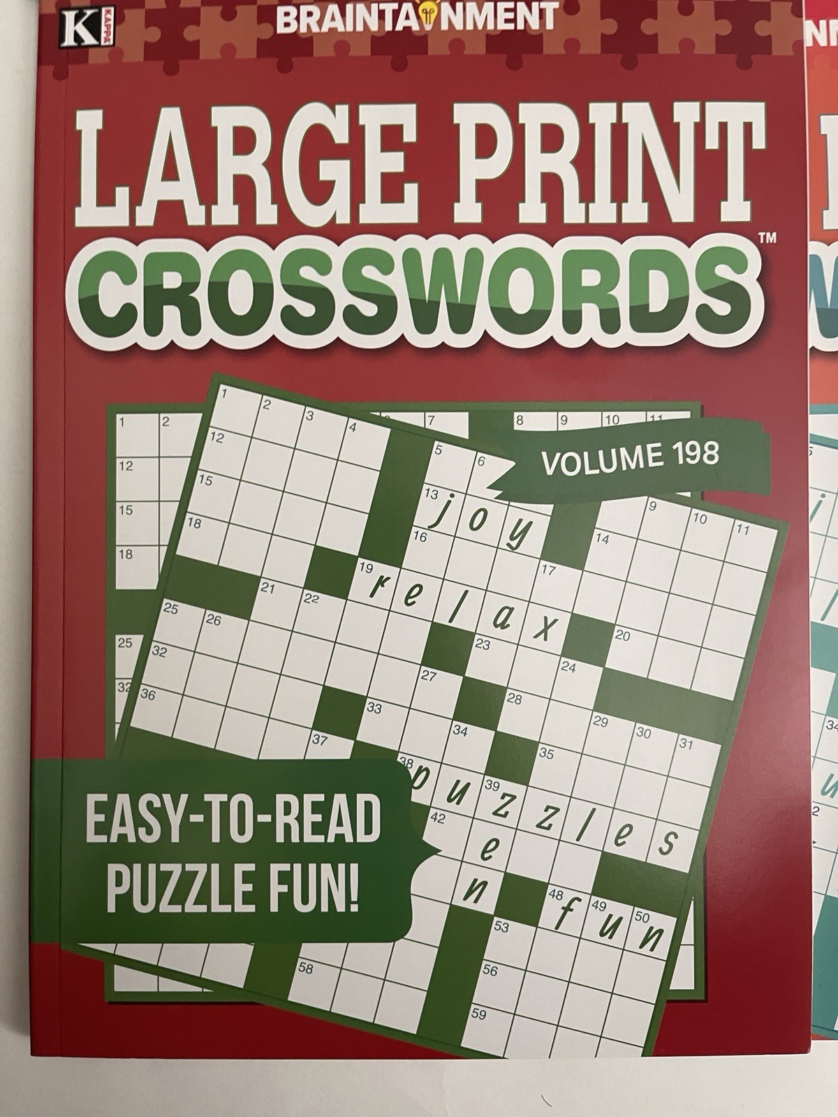 Lot 6 Kappa Large Print Crossword Books Braintainment NEW Free Ship NEW