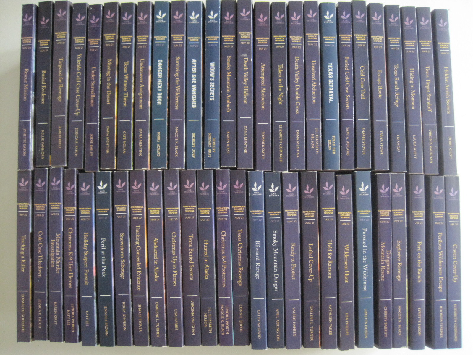 Lot of 77 unread Love Inspired Suspense Inspirational Romance paper back books