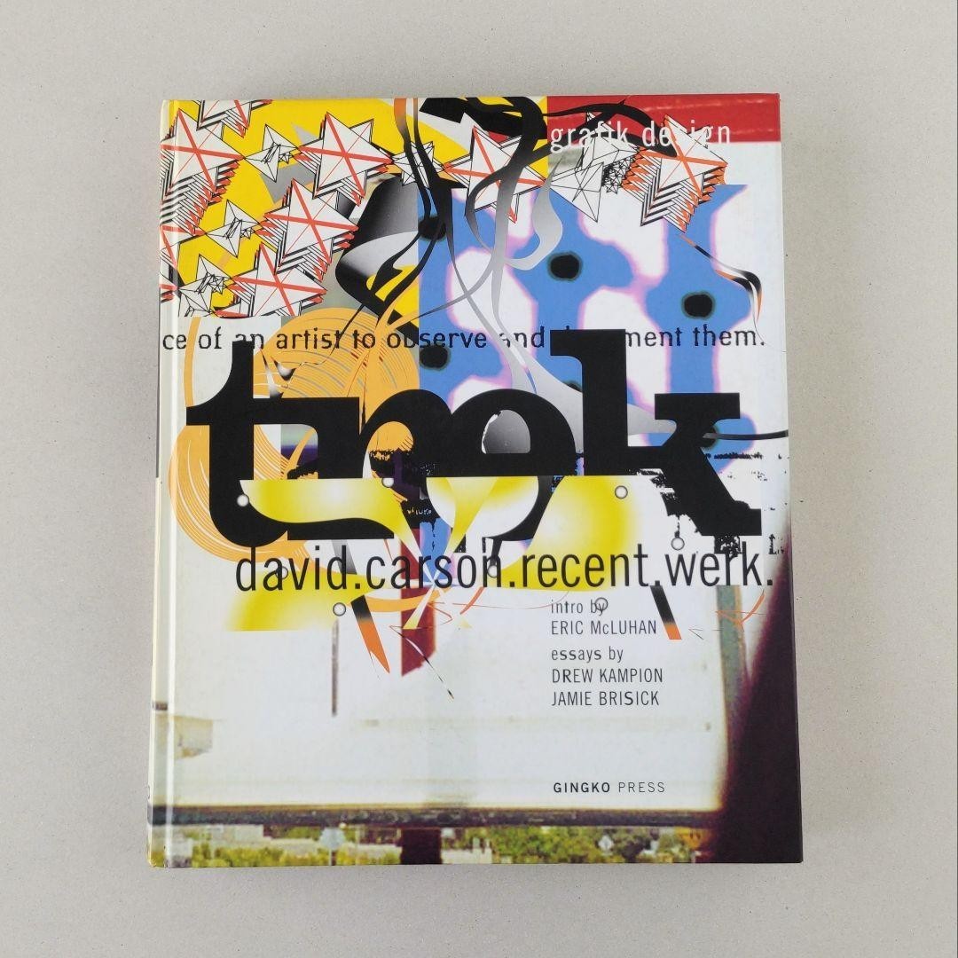 David Carson Graphic Design Collection Book 2003 480 pages From Japan used