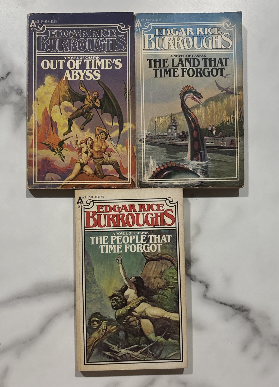 The Complete Caspak Series by Edgar Rice Burroughs (Ace Paperbacks)