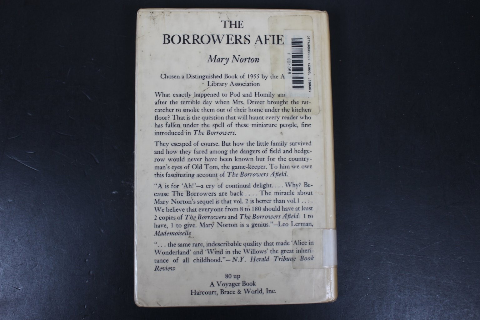 The Borrowers Afield Mary Norton 1955 Illustrated Voyager Book Fantasy Harcourt