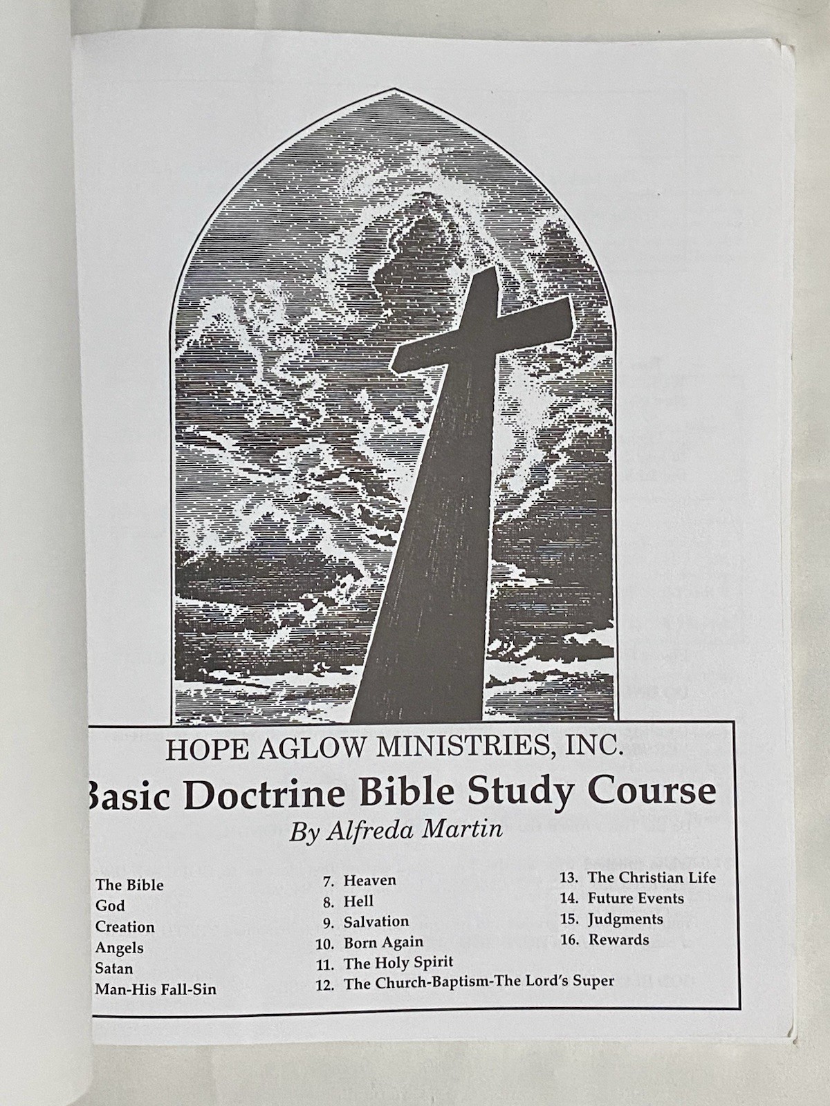 Basic Doctrine Bible Study Course by Hope Aglow Ministries, Christian Education