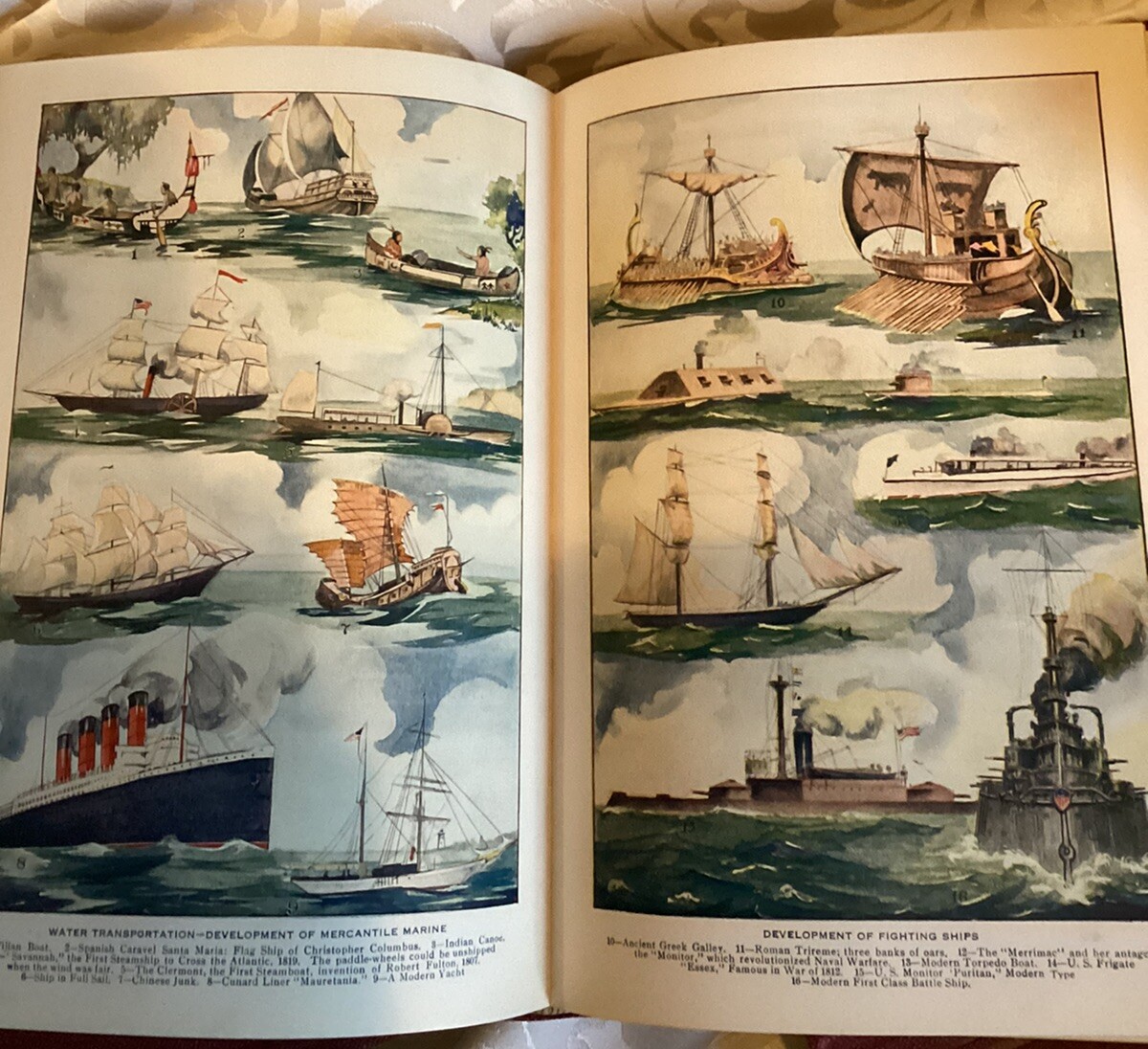 New Students Reference Work Vols. I V VI VII and VIII – Vintage 1923 Illustrated