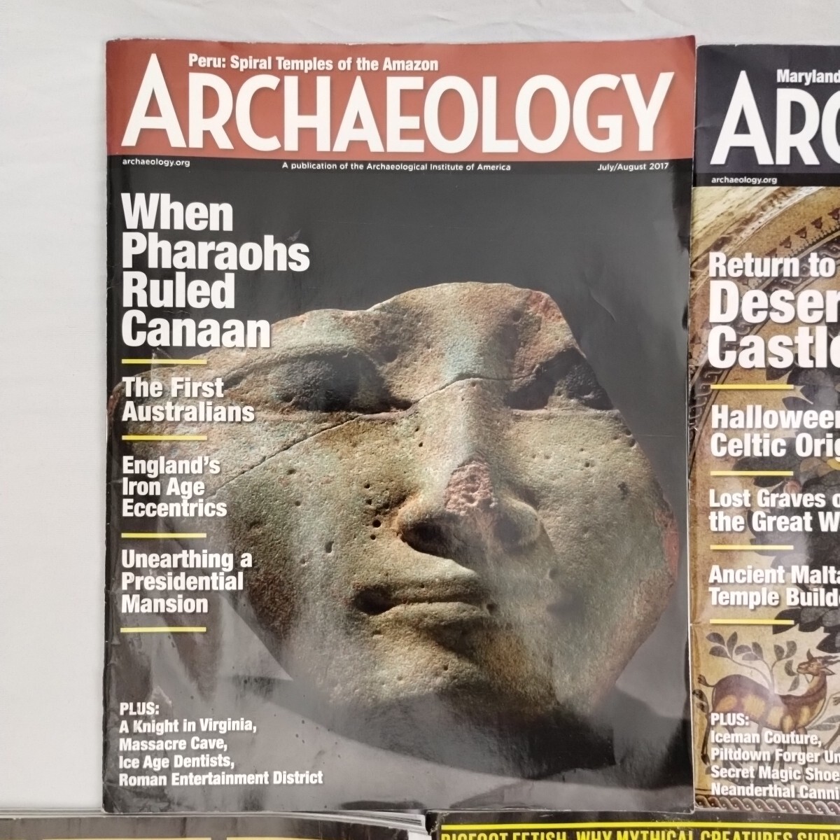 Smithsonian & Archeology Magazines Lot Of 7 2016-2023 Hacking History Pharaoh