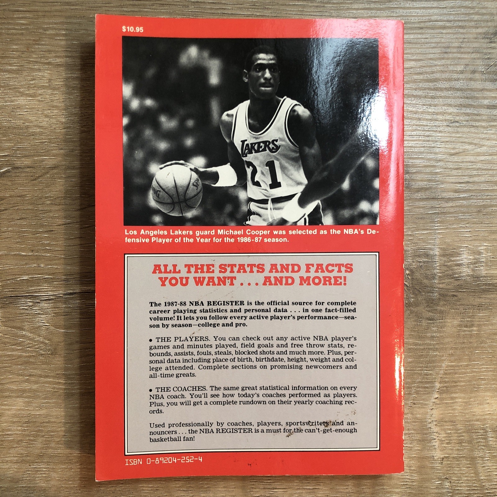 1987-88 The Sporting News NBA Register—-Bulls Michael Jordan GREAT Condition