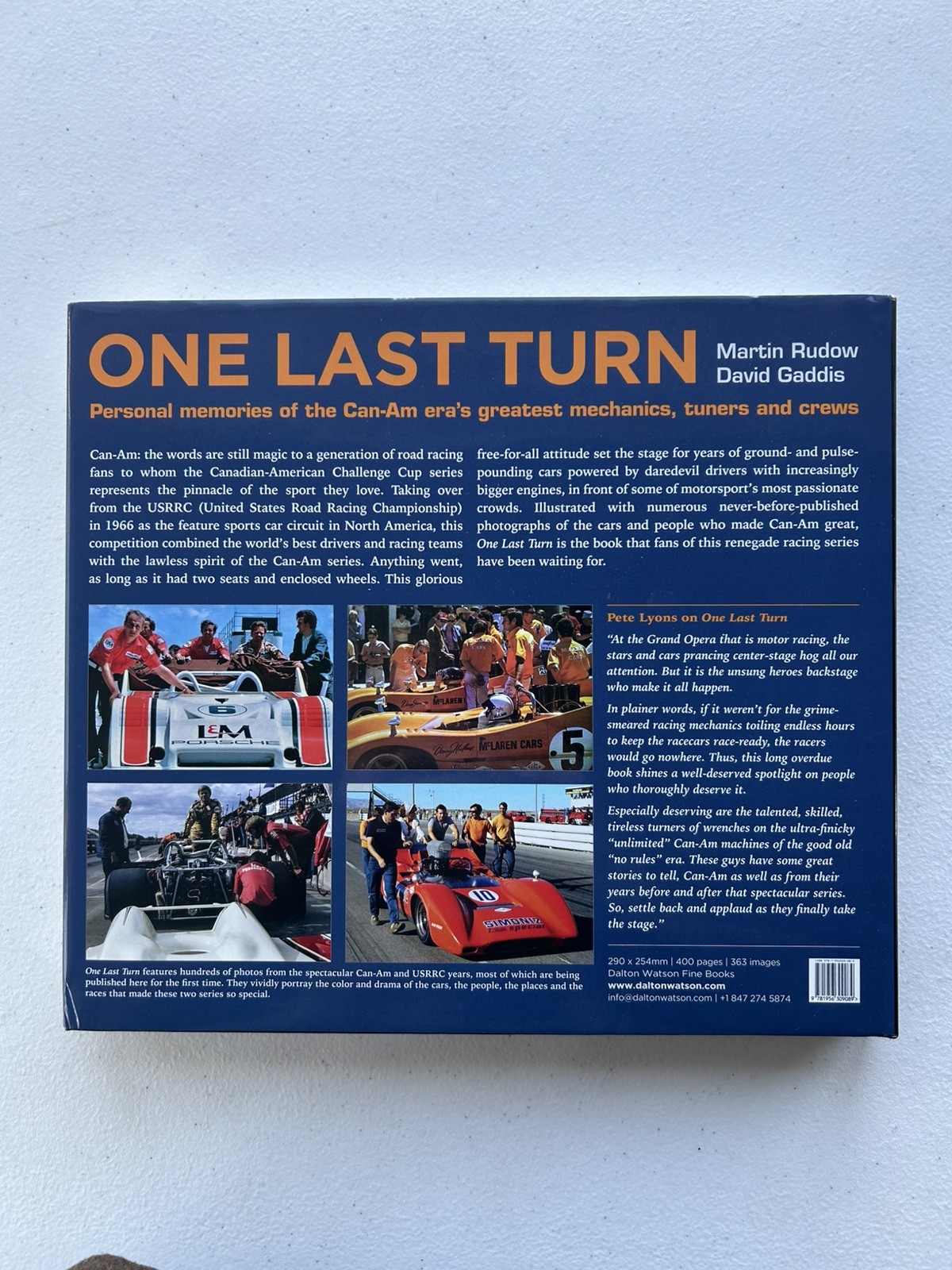 One Last Turn: Personal memories of the Can-Am eras greatest Mechanics