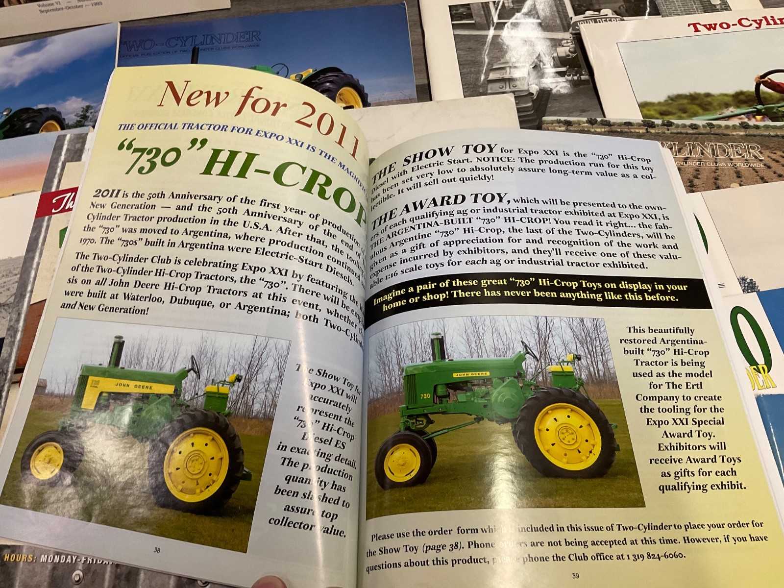 Two-Cylinder Magazine John Deere Tractor Multi Year Lot 25 Total Vintage