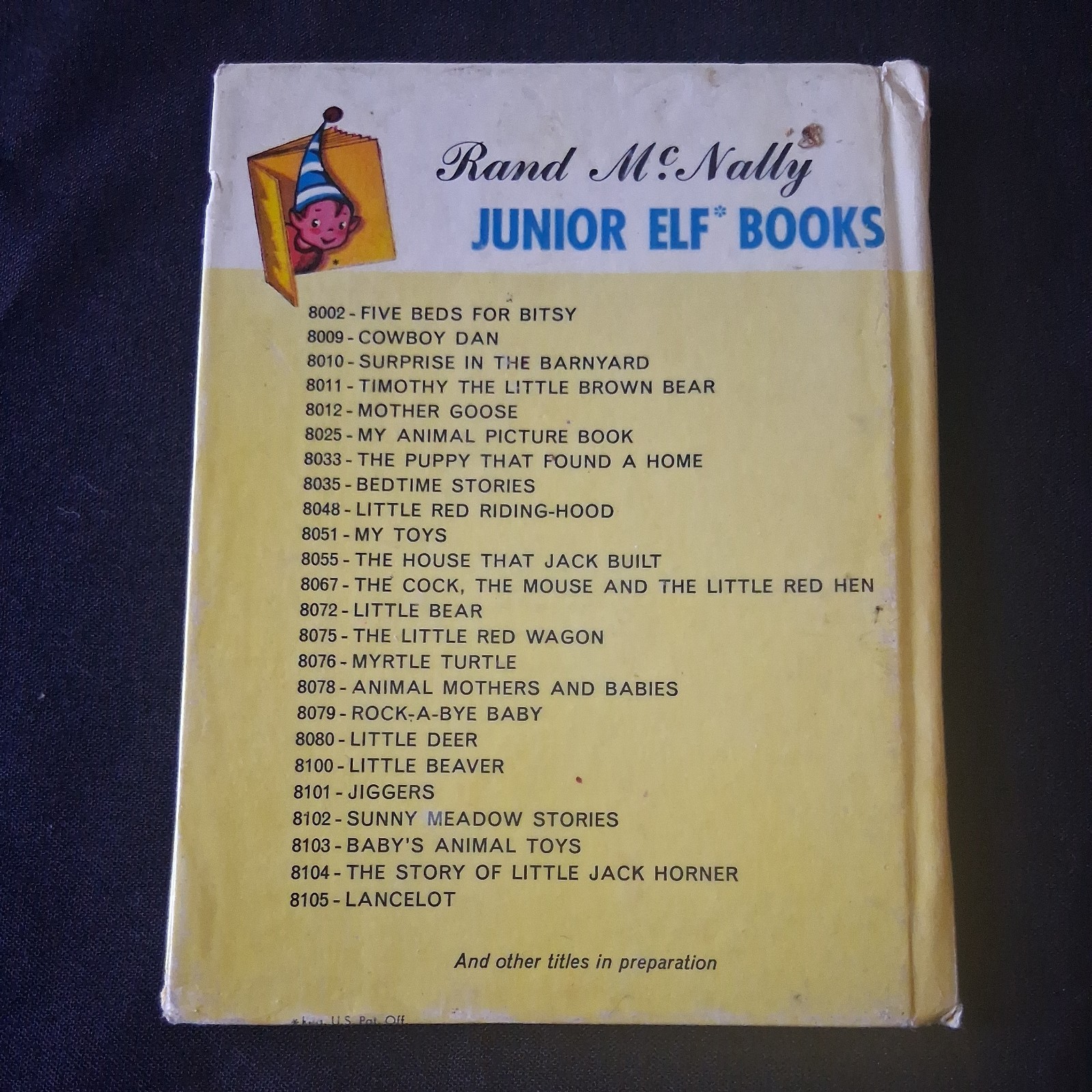 BUNNY BLUE 8023 Rand McNally Junior Elf Book 1946