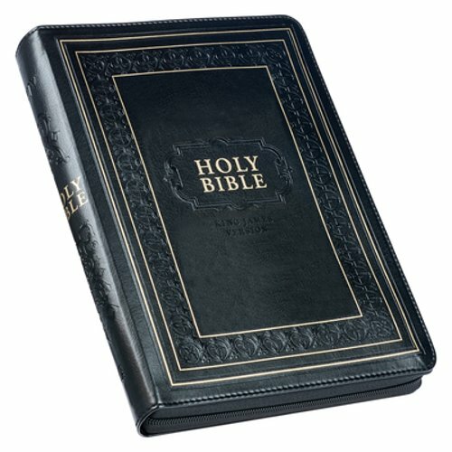 KJV Holy Bible, Giant Print Full-Size Faux Leather W/Thumb Index & Ribbon Marker