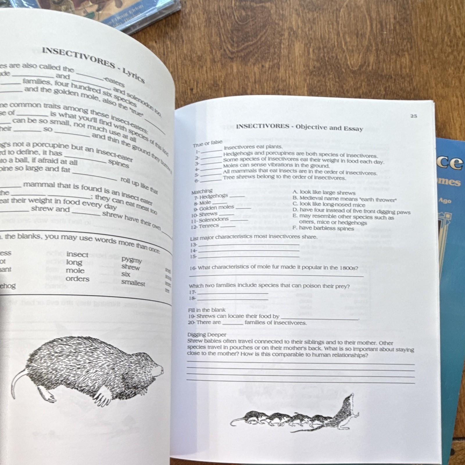 Lyrical Learning Lyrical Life Science Vol 2 Mammals Ecology Textbook Workbook CD