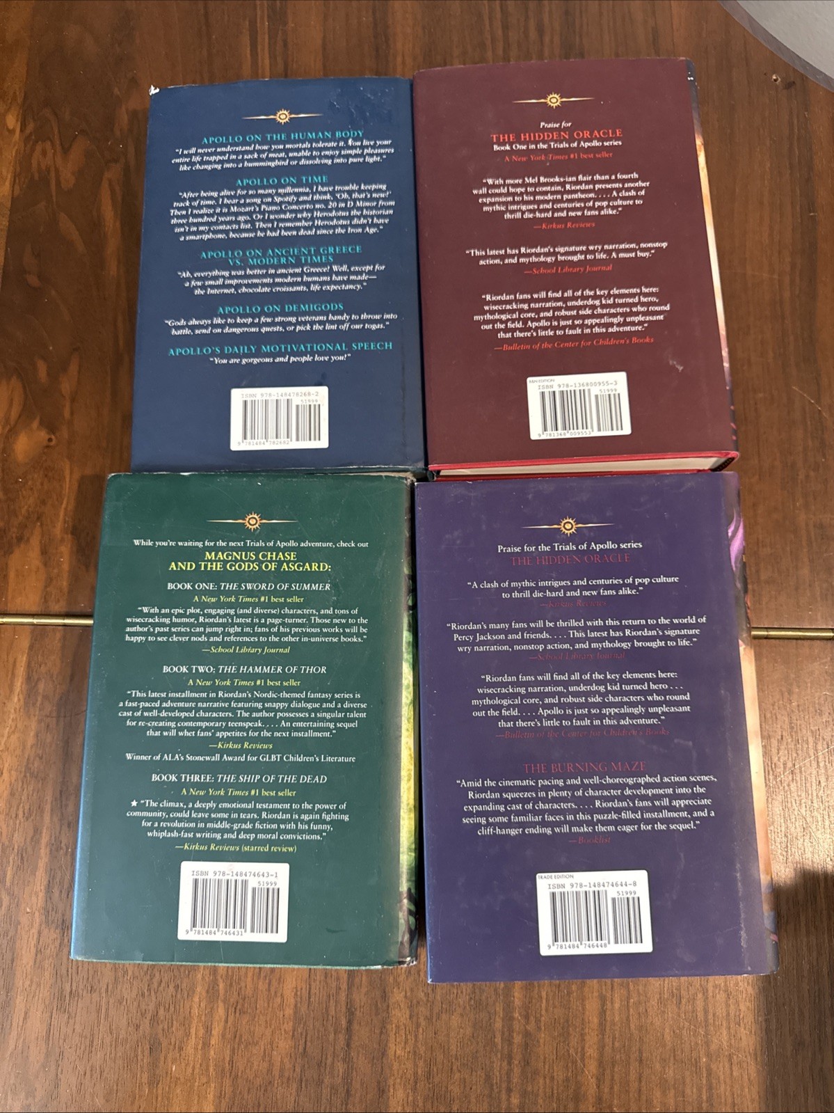 The Trials of Apollo Hardcover 1-4 Book Set Rick Riordan 1st Ed 2 B&N Exclusive
