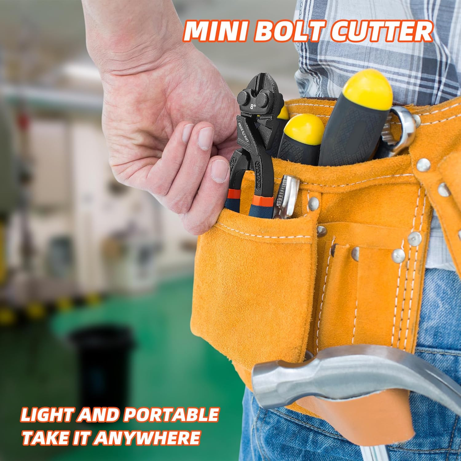 8 Inches Mini Bolt Cutter Heavy Duty Cutting Tool for Wire, Chain, and Bolts, Sn