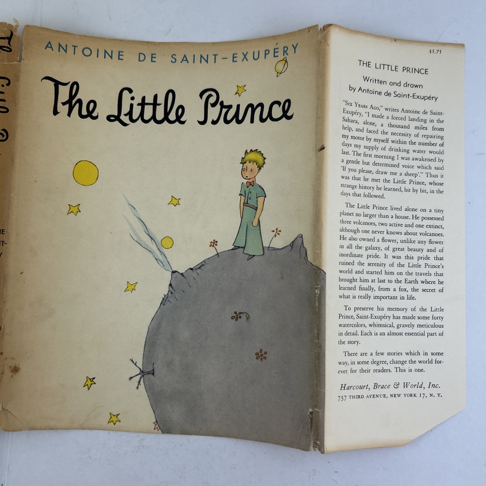The Little Prince 1943 Antoine de Saint-Exupery 1ST EDITION $3.75 Harcourt Brace