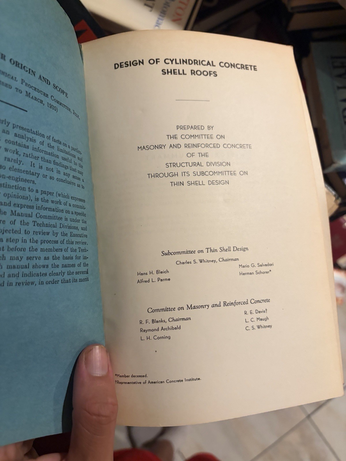 Design of Cylindrical Concrete Shell Roofs (ASCE Manuals of Engineering Practice