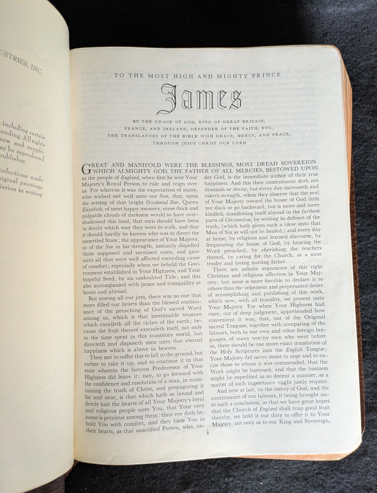 Vintage The Holy Bible Heritage Edition 1954 King James Version Clean