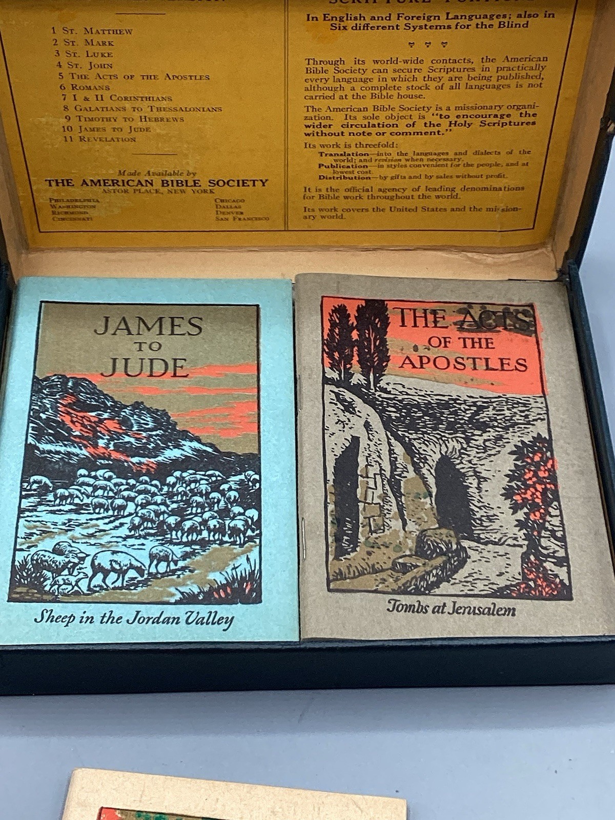 American Bible Society New Testament + Proverbs King James 12 booklet set