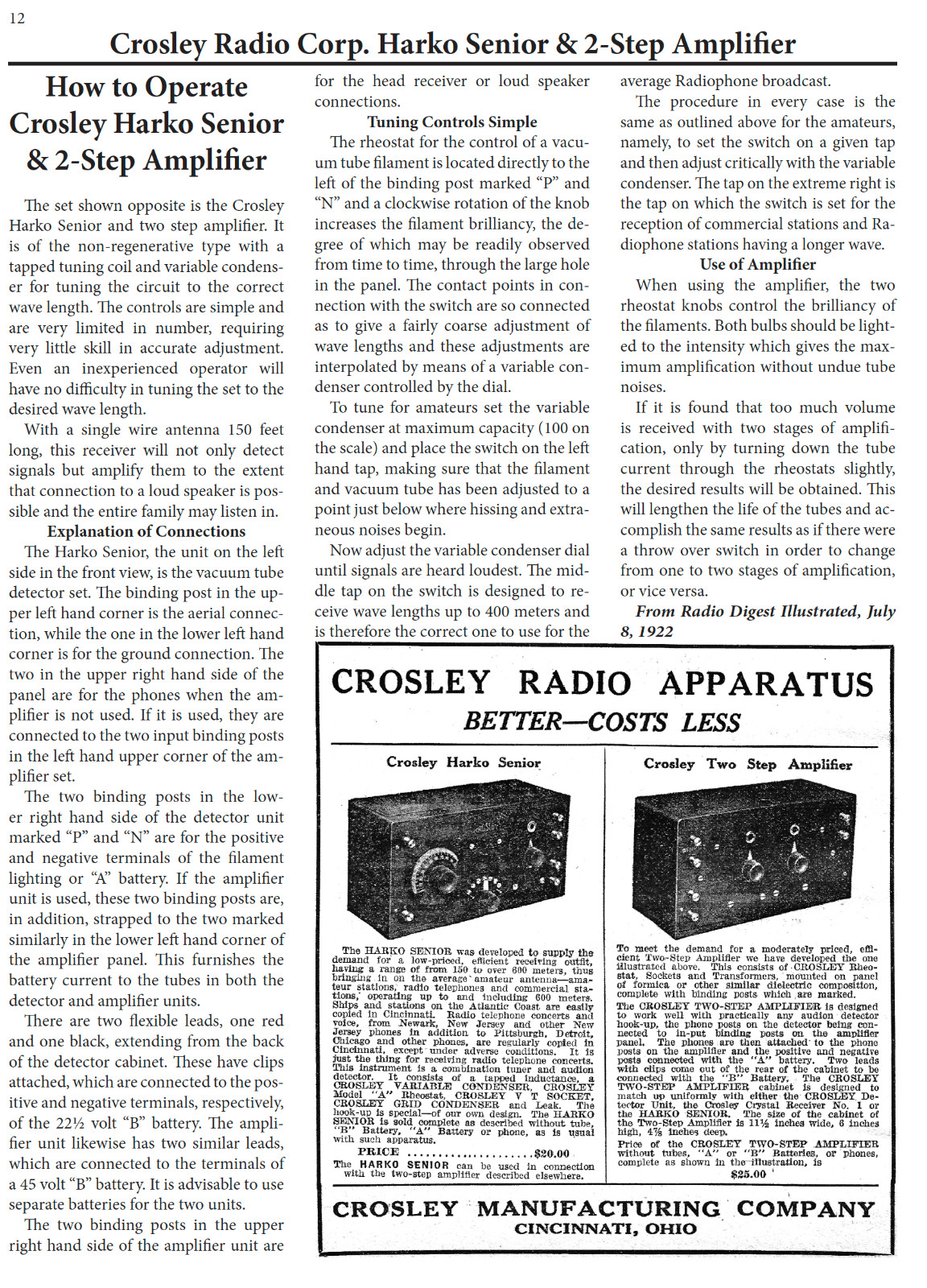 Vintage Radios from the Pages of Radio Digest Illustrated, NEW, from John Terrey
