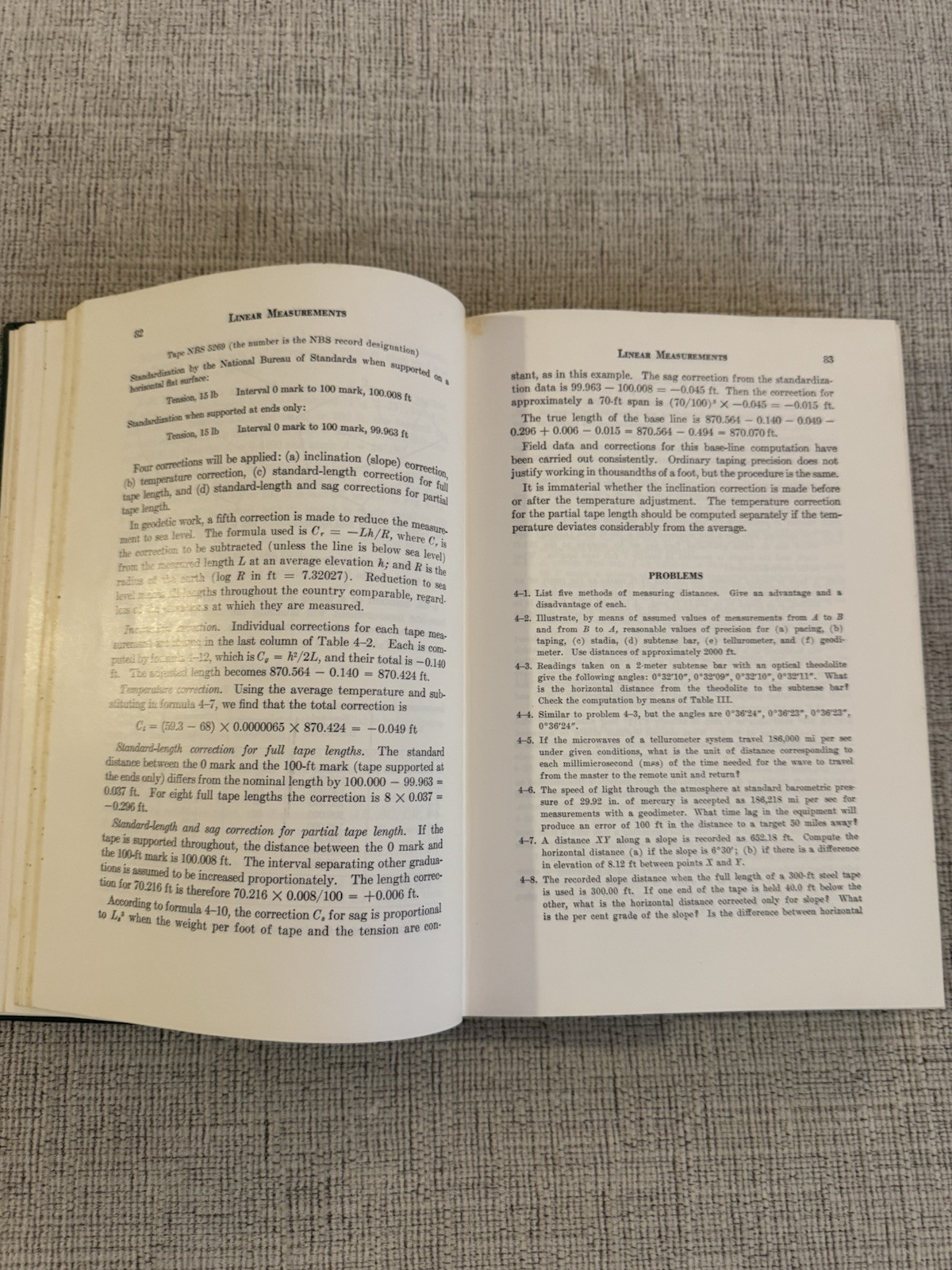 Elementary Surveying 4th Ed 1963 Brinker Taylor Civil Engineering HC Textbook