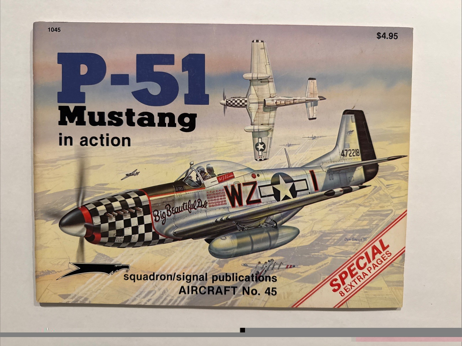 P-51 Mustang in Action. Squadron. Soft Cover. 58 pages (Special)