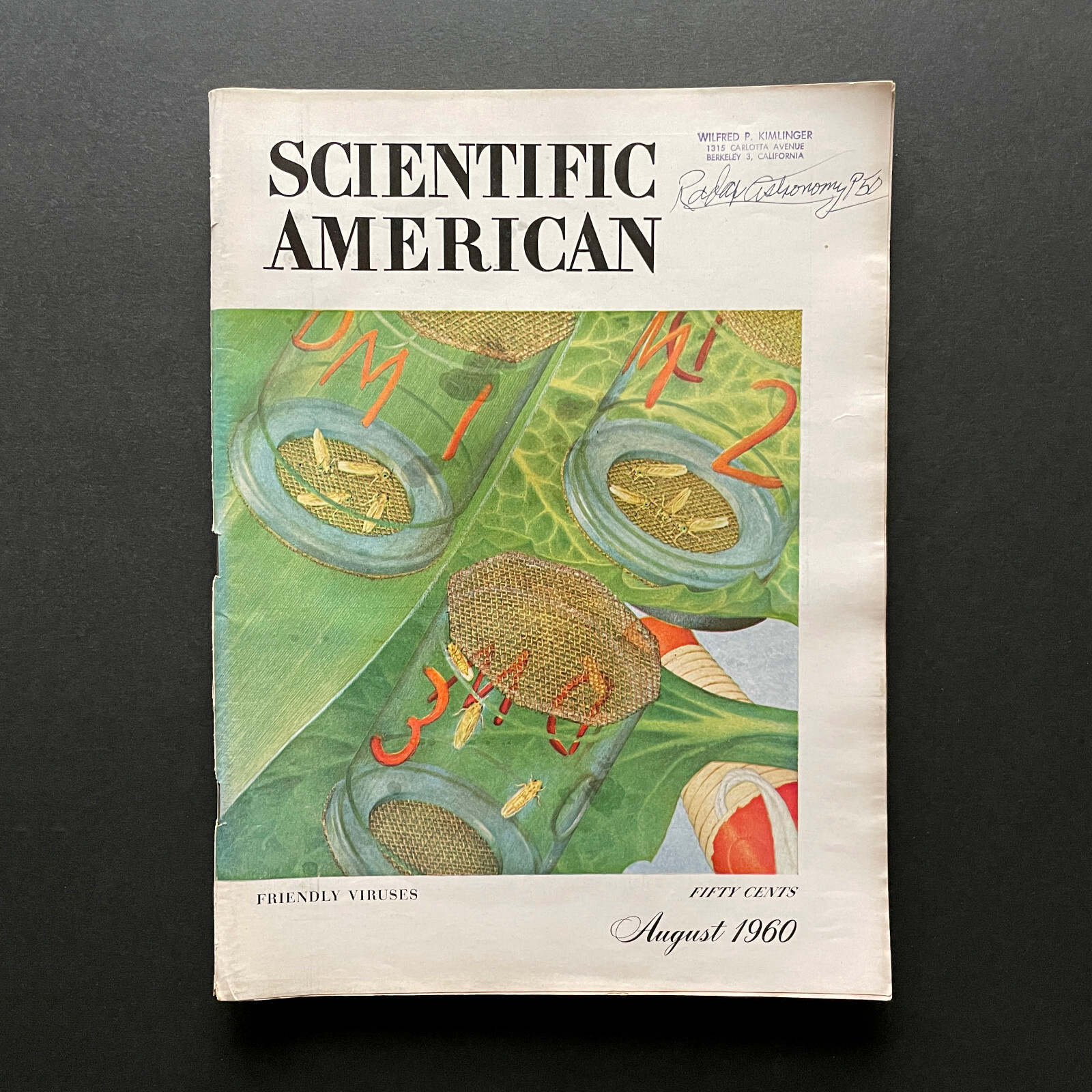 Three 1960 Scientific American Magazines • Green Flash • Metals • Viruses