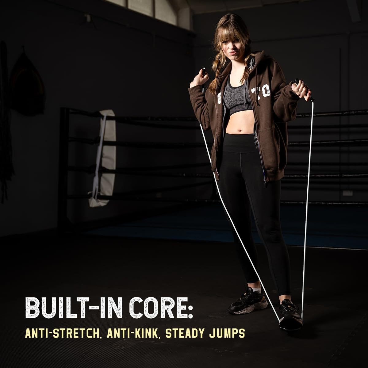 Hererope 6MM PVC Jump Rope for Men & Women Fitness, Speed, Tricks, Deep Night
