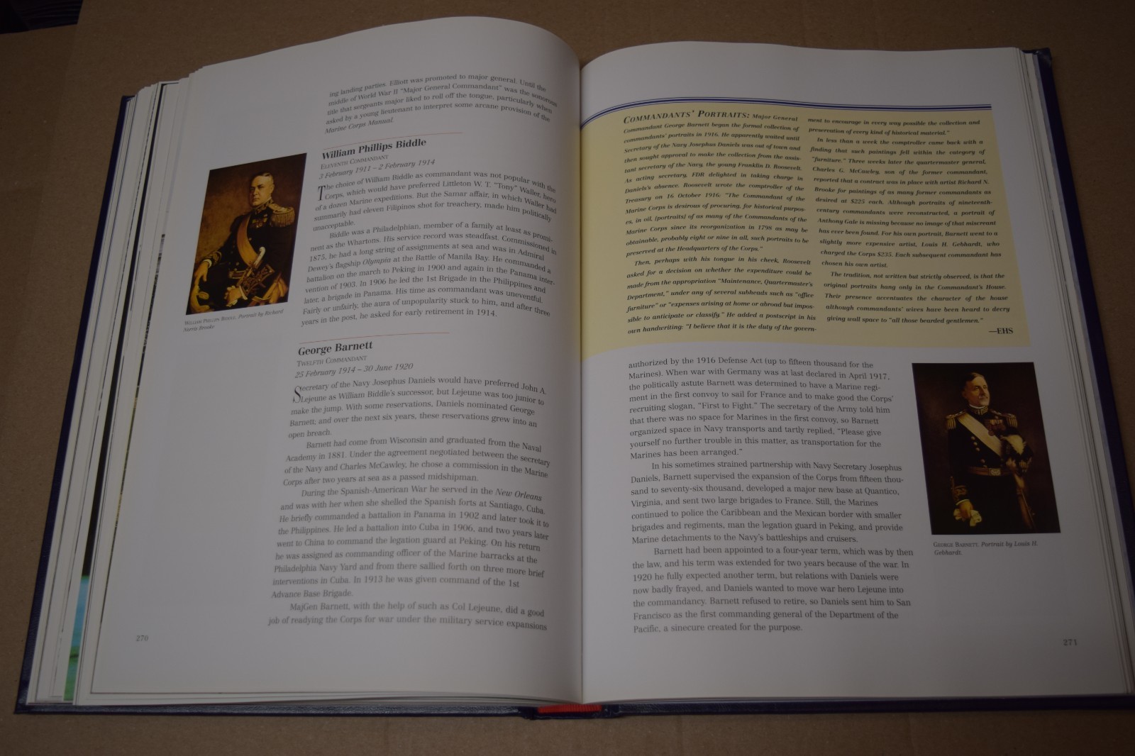 The Marines Hardcover Book Marine Corps Heritage Foundation