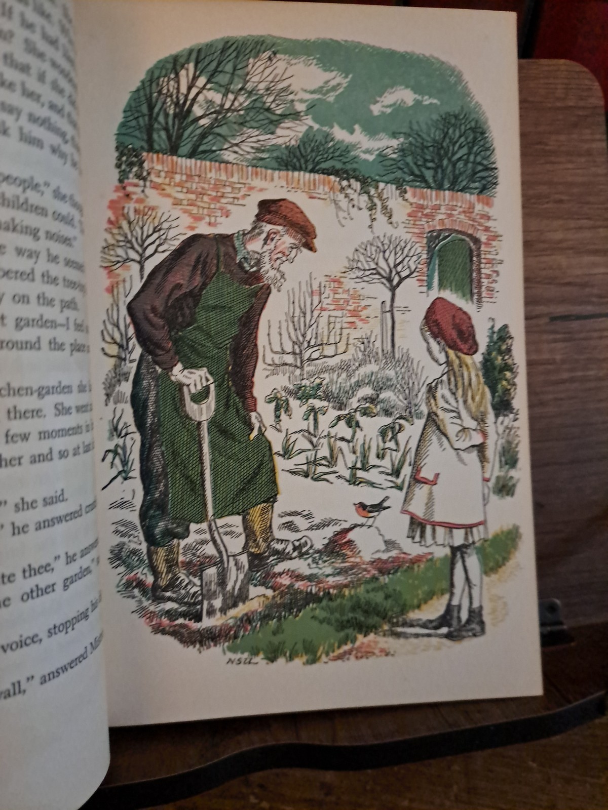 The Secret Garden by Frances Hodgson Burnett HC 1949 free ship