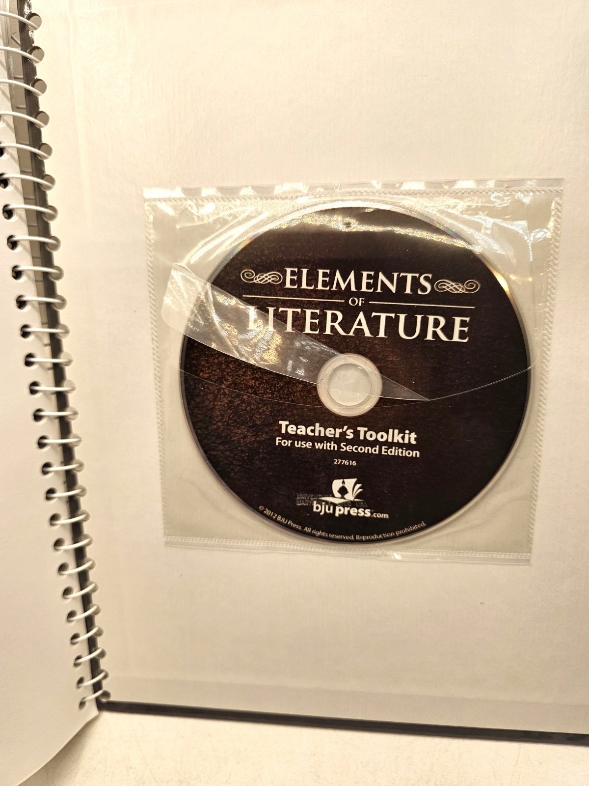 BJU Press Elements Of Literature Teacher Edition A & B With CD Student Textbook