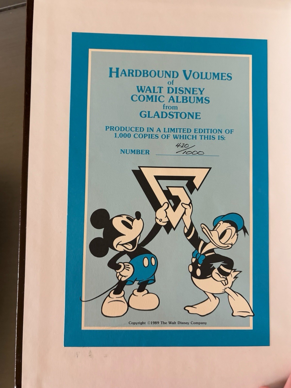 Walt Disney Comics Album Series Limited Edition Hardback 420/1000