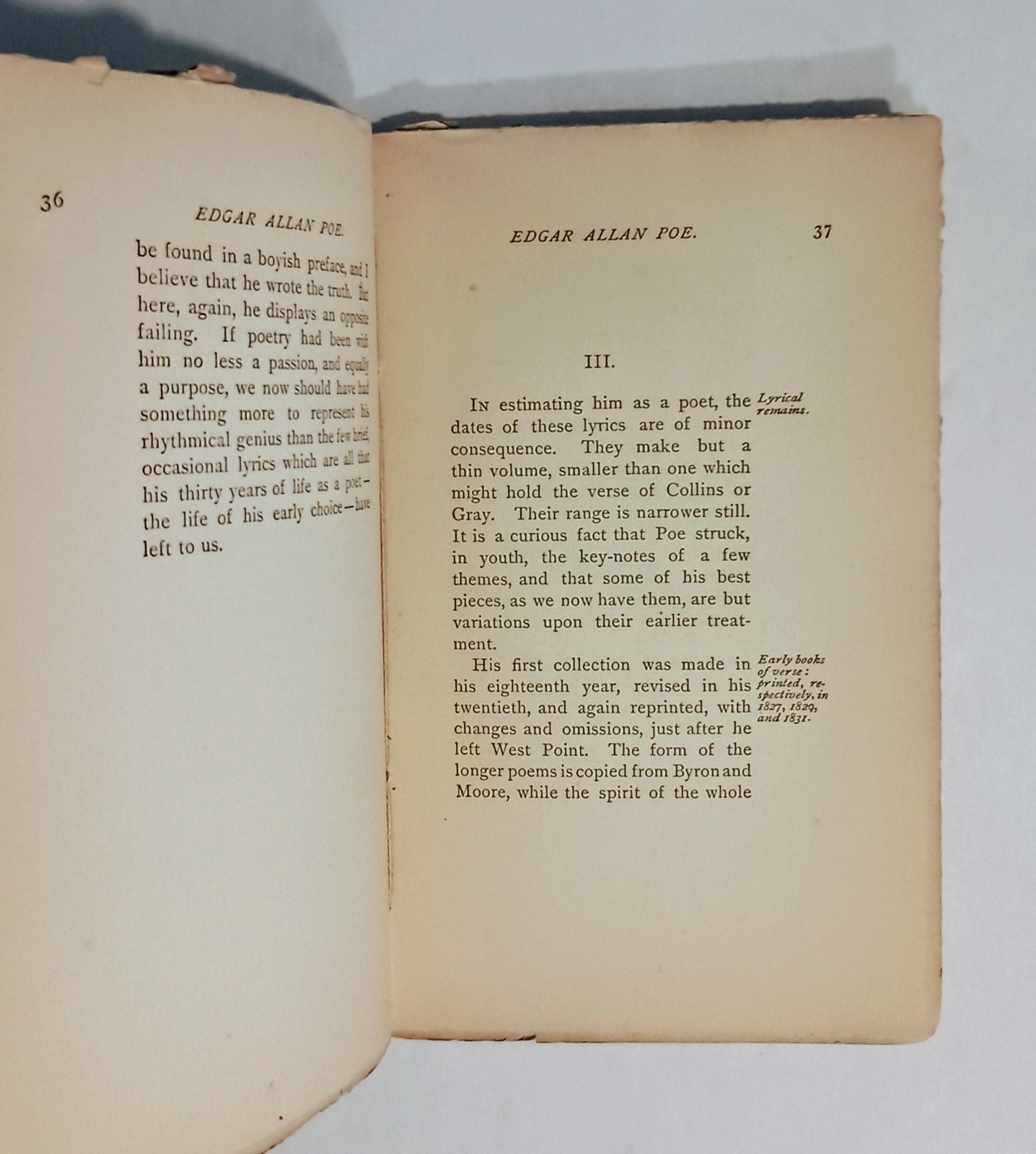 1881 EDGAR ALLAN POE by E.C. Stedman, 1st Edition, Biography