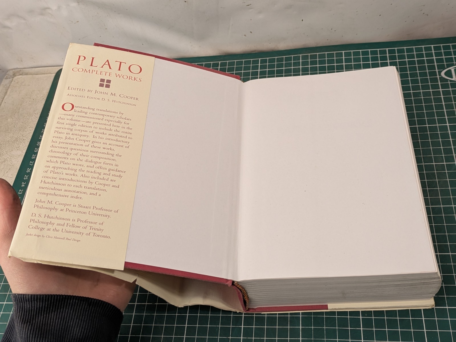Plato Complete Works – John M Cooper – Hardback book
