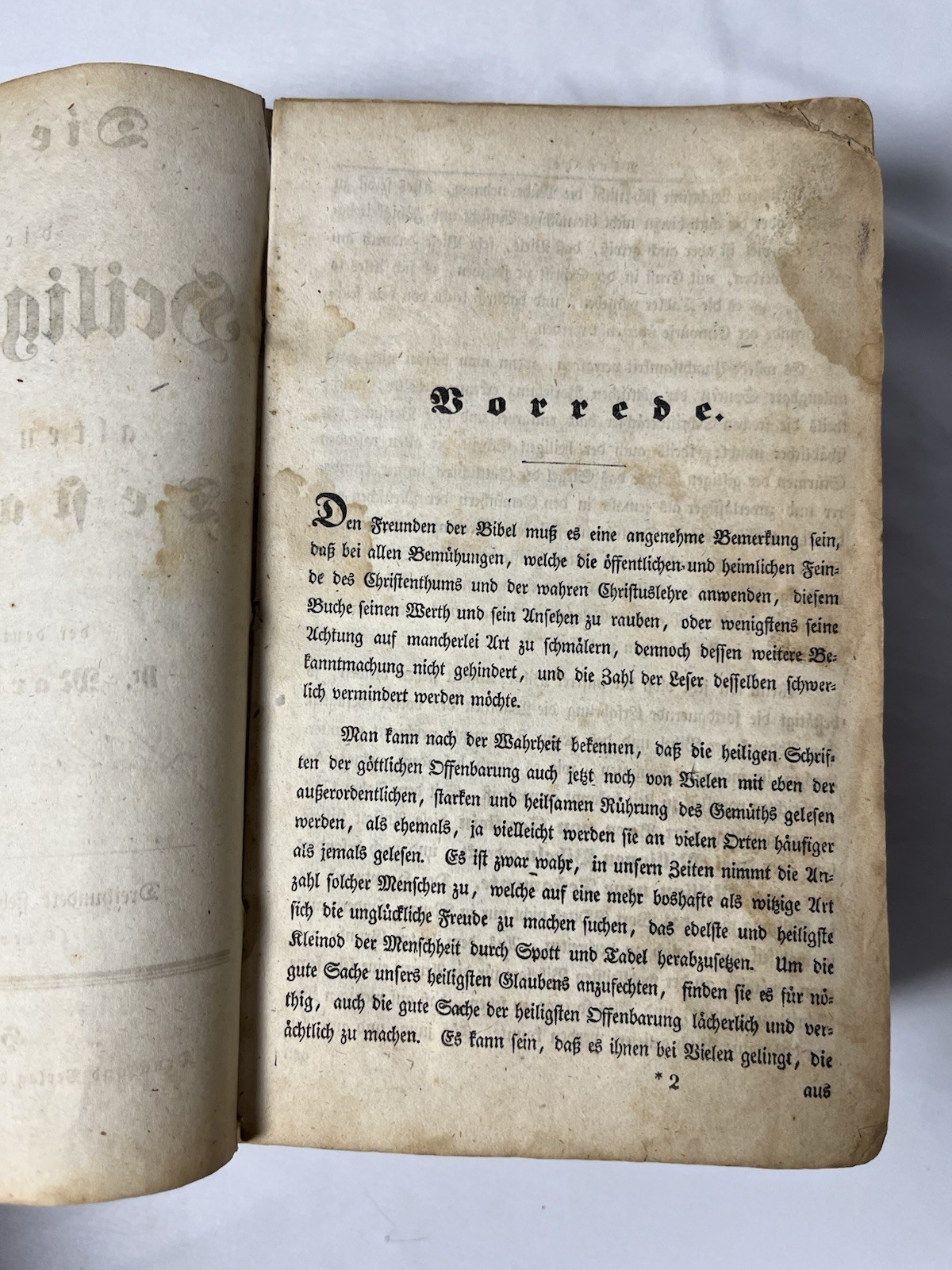 1847 German Luther Bible Die Bibel Heilige Schrift Antique Leather Bound