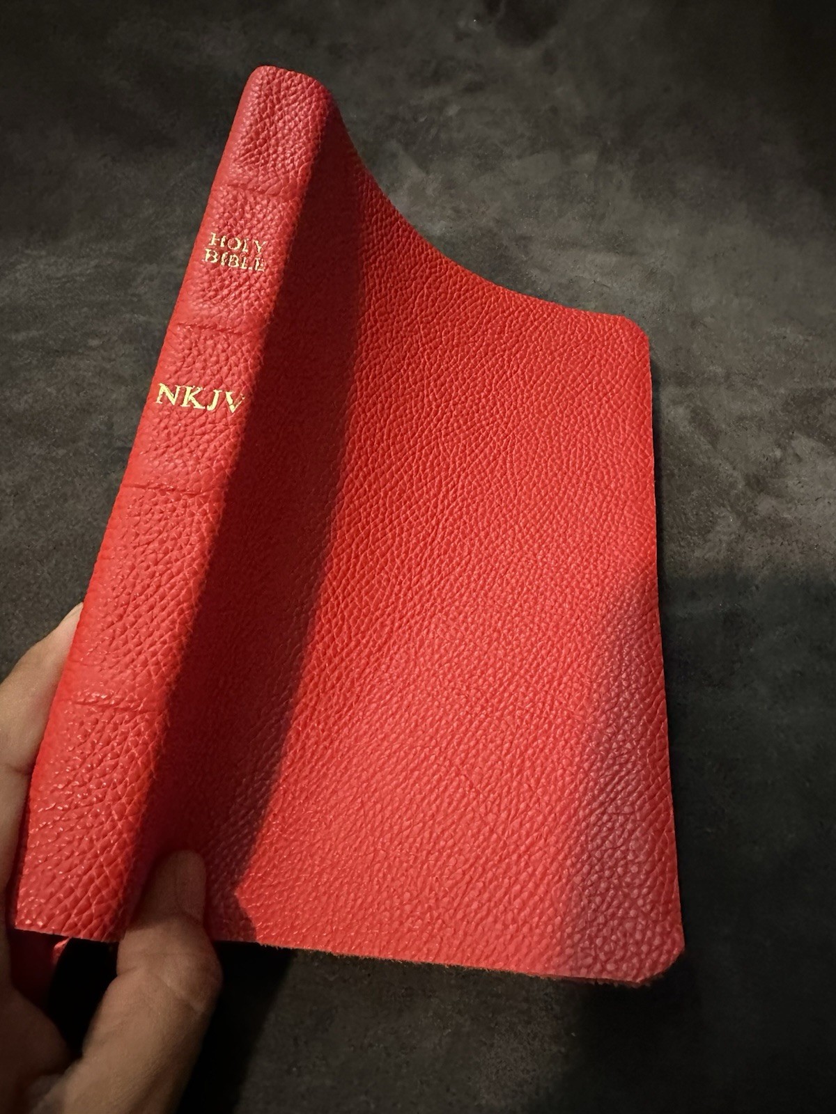 nkjv New King James bible large print red letter Leather Thinline
