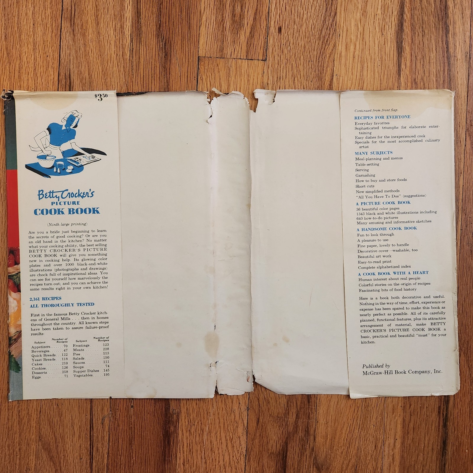 Betty Crocker’s Picture Cook Book 1st Edition 1950 Hardcover with Book Jacket