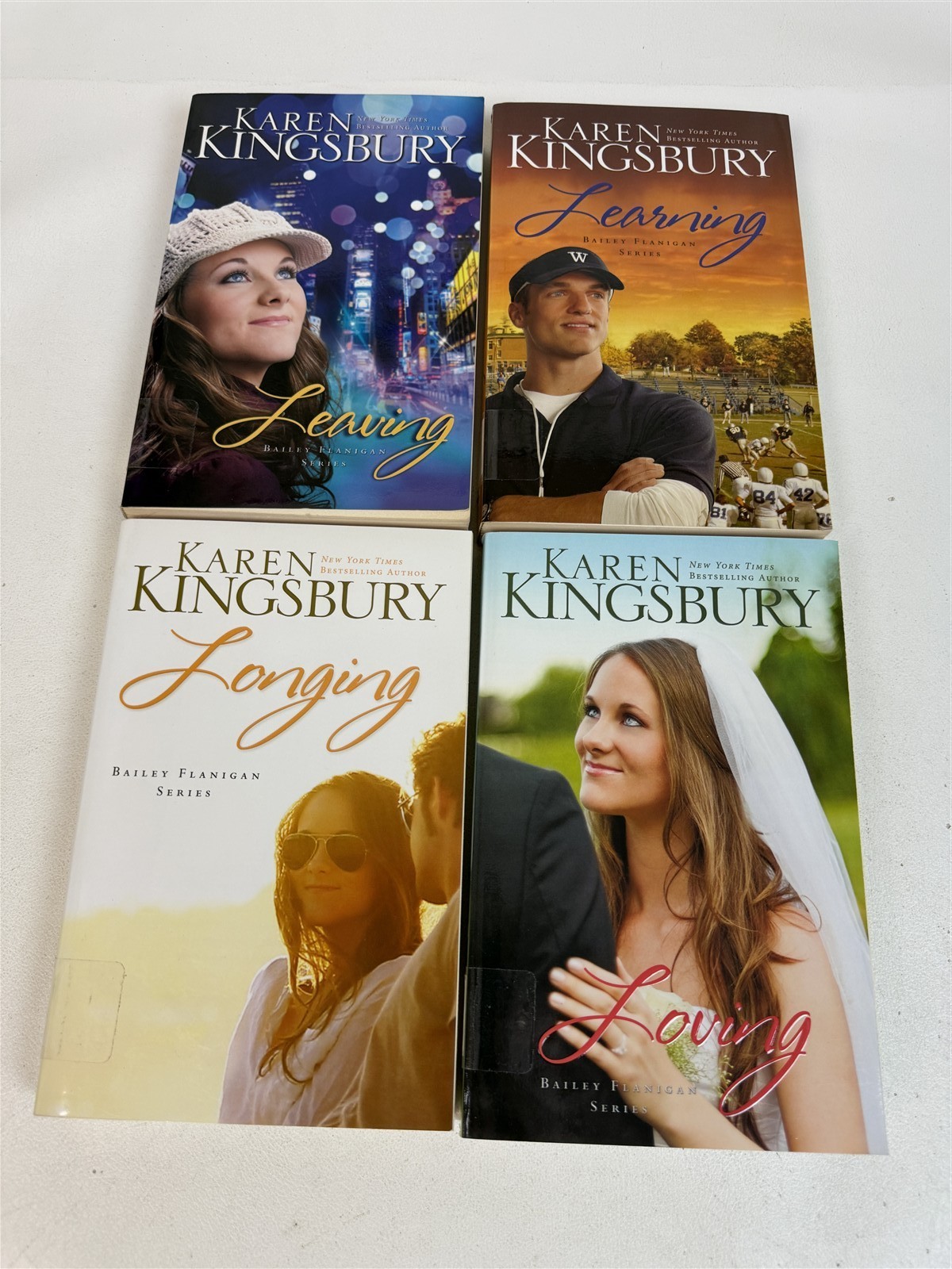 Karen Kingsbury Lot All 4 Bailey Flanigan Series Leaving Learning Longing Loving