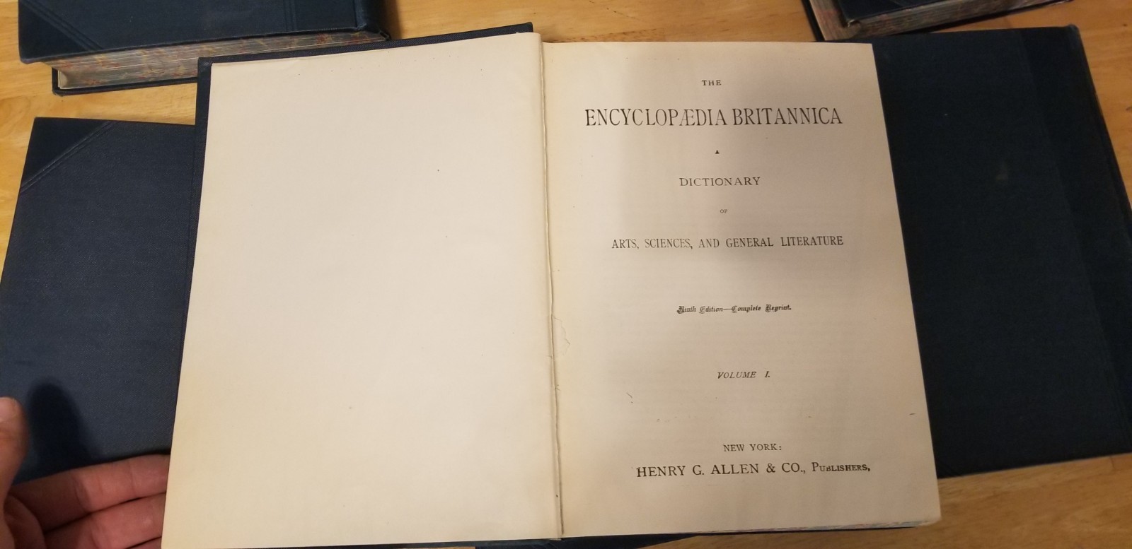 30 volume set Ninth Edition Encyclopedia Britannica Reprint 1890’s Henry G Allen