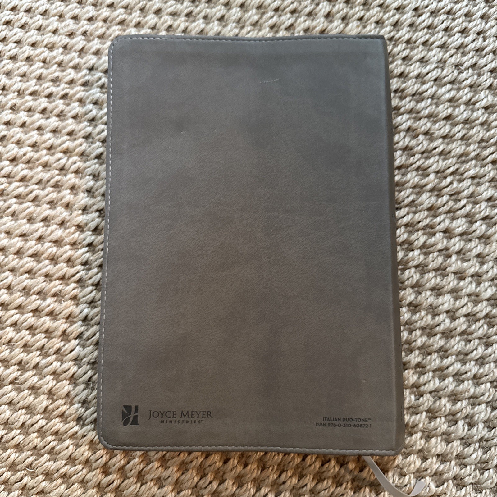 Holy Bible NIV & Amplified Side-by-Side Bible Duo Tone Grey 2011 Joyce Meyer