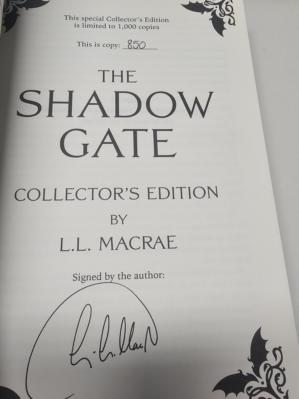 Broken Binding The Iron Crown Dragon Spirits SIGNED Shadow Gate L. L. Macrae