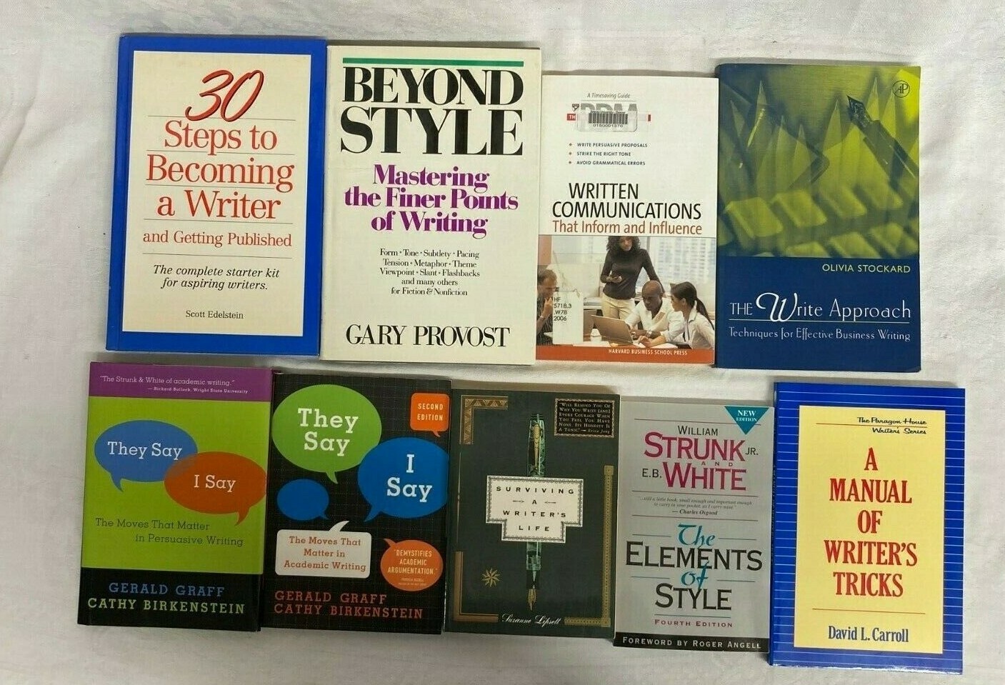 Writer’s Tricks Beyond Style Written Communication Lot of 9 English Books