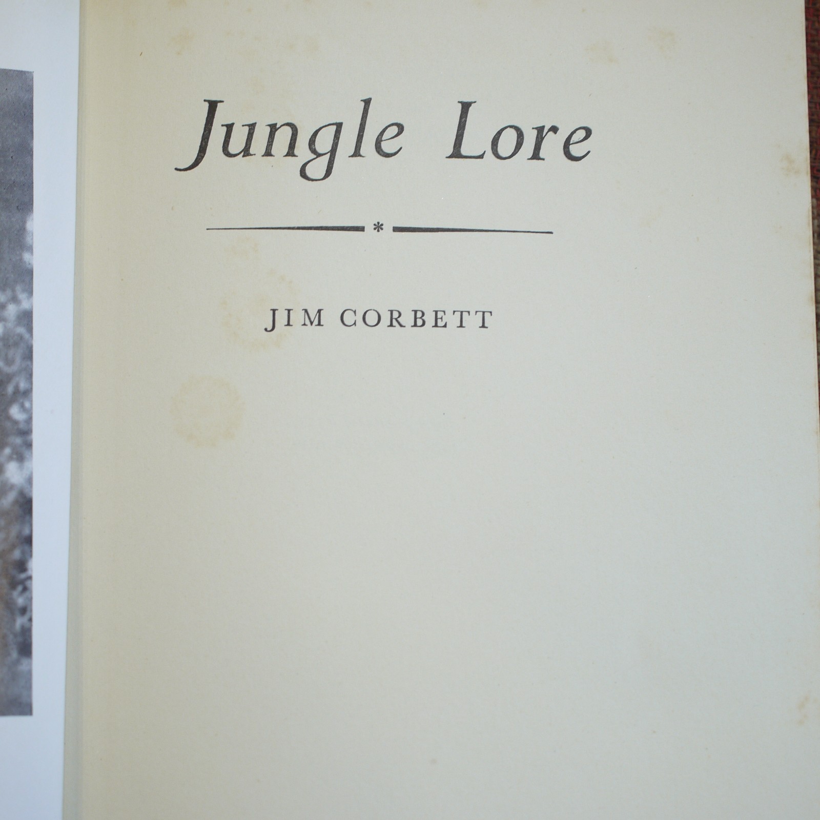 ** Lovely Copy ** Jim Corbett Jungle Lore 5th Impression in D/J 1956