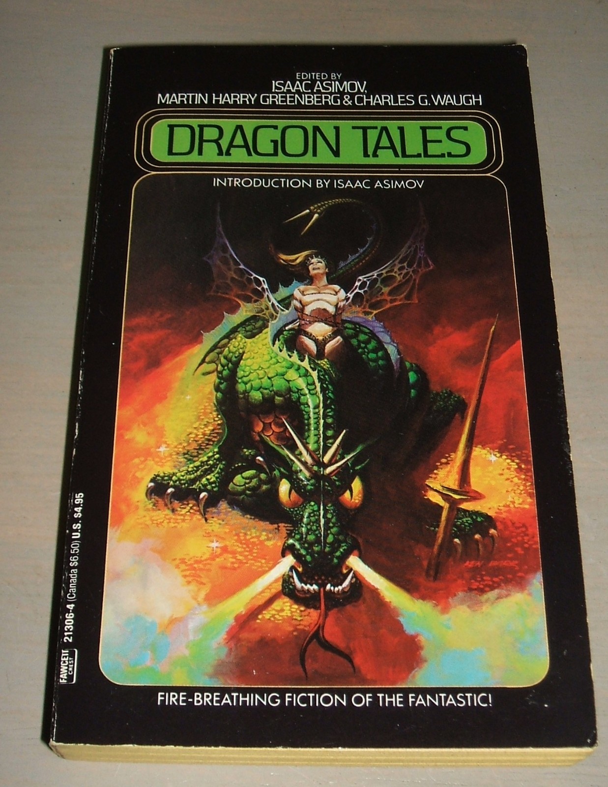 Dragon Tales Fire-Breathing Fiction of the Fantastic 1989 6th Printing Unread