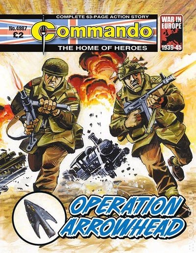 Commando for Action and Adventure #4987 VG/FN 5.0 2017 Stock Image Low Grade