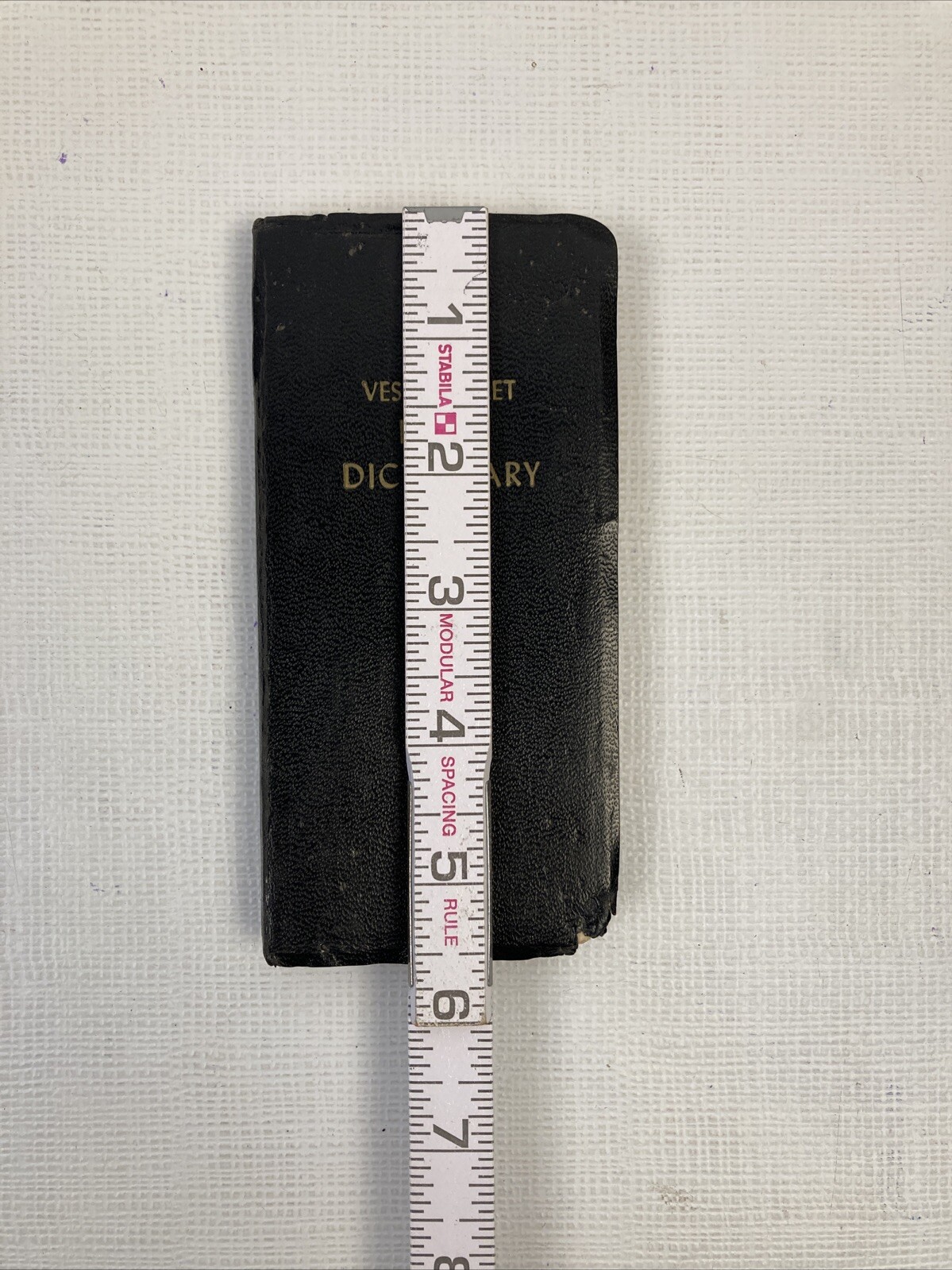 1958 Vest Pocket Bible Dictionary- Leatherette Cover – James P. Boyd