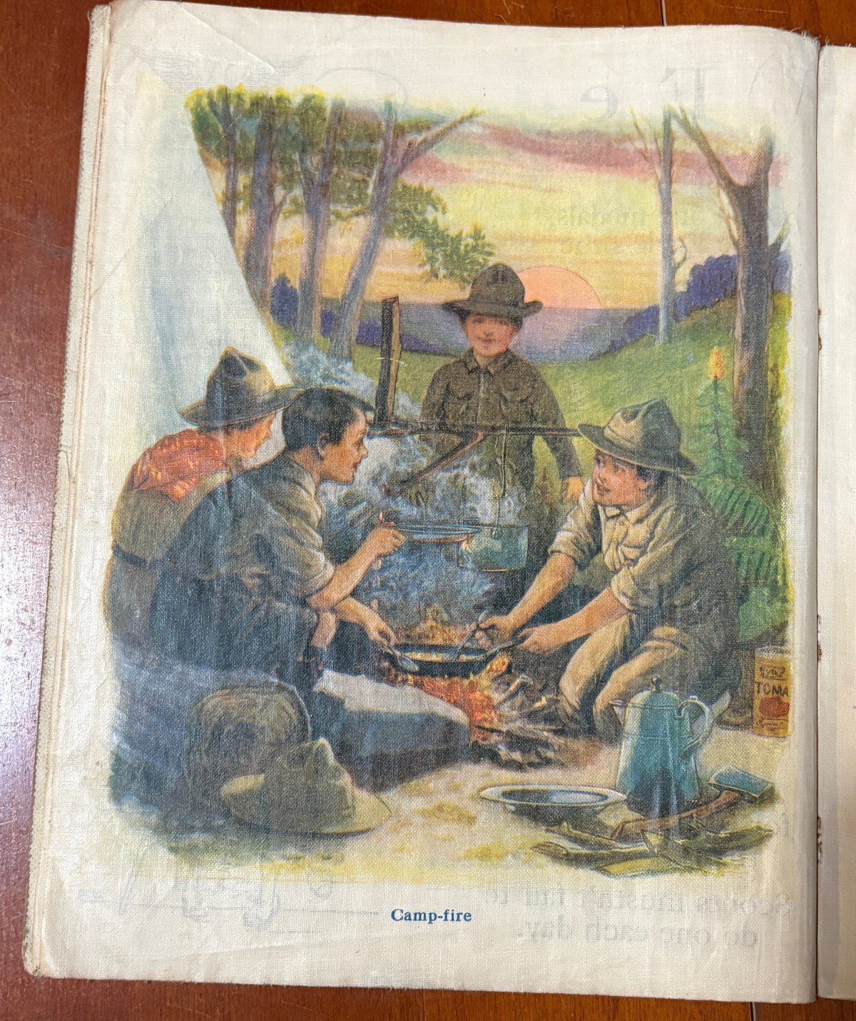 The Boy Scout ABC, Linen, Sam’L Gabriel Sons no 517 copyright 1916 Good complete